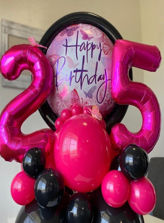 BBPOOL 5 Balloon Number Hot Pink 5 Birthday Balloon 40 inch Foil Mylar Large 5 Balloon Numbers for Birthday Party Anniversary Festival - Image 3